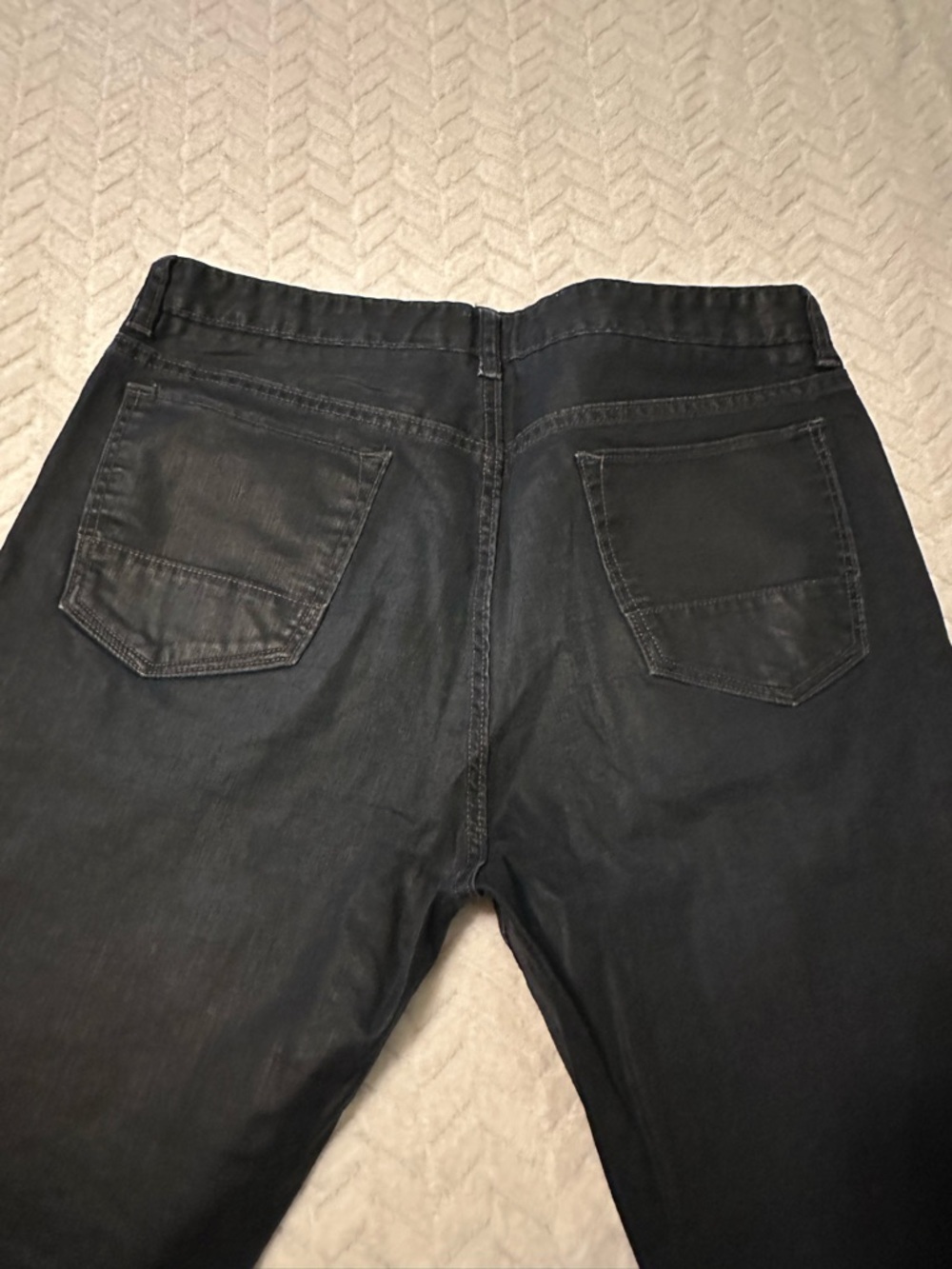 Classic Men’s Banana Republic Heritage Dark Blue Black Coated 34 x 32 Jeans